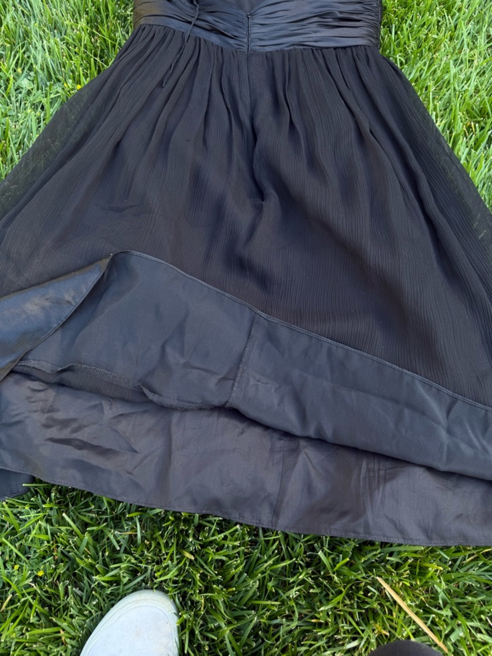 Maggy London 100% Silk Black Halter Neck Midi Dress - Picture 10 of 11